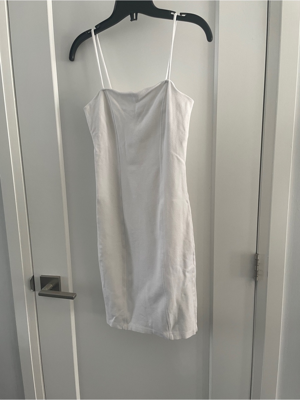 Classic White Spaghetti Strap Slip Dress